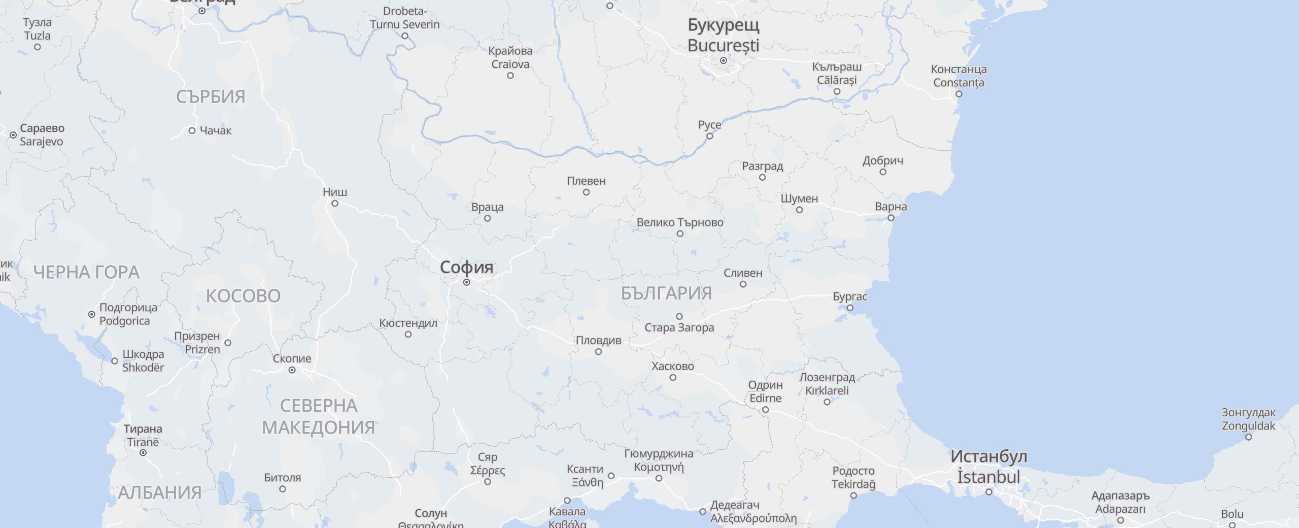 България cities map