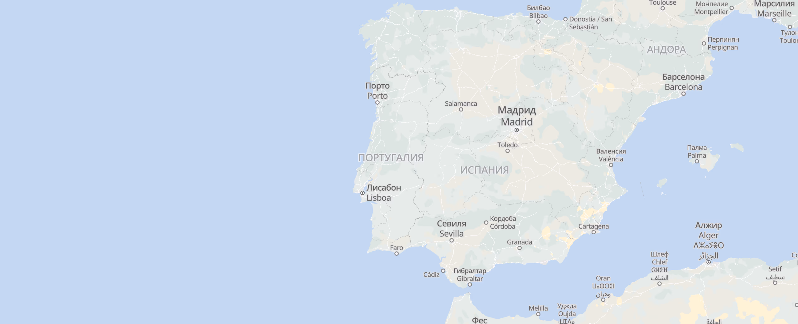 Португалия cities map
