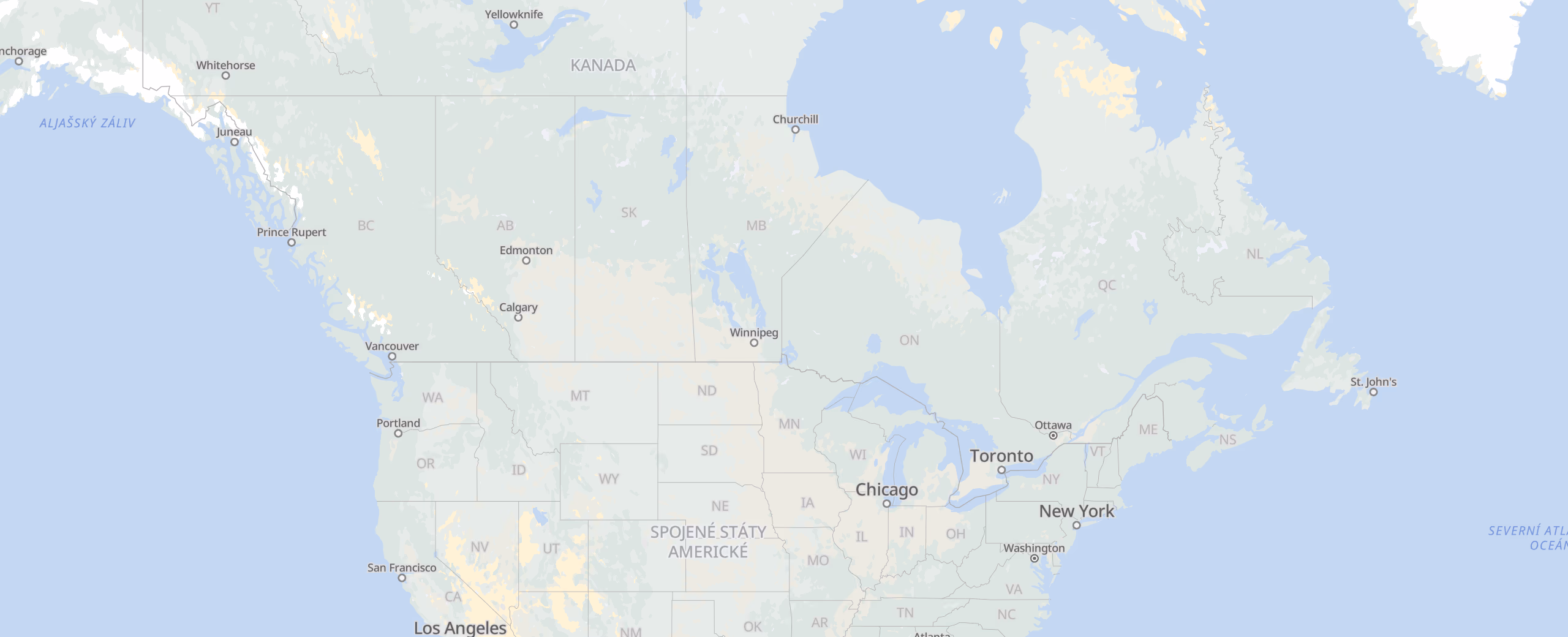 Kanada cities map
