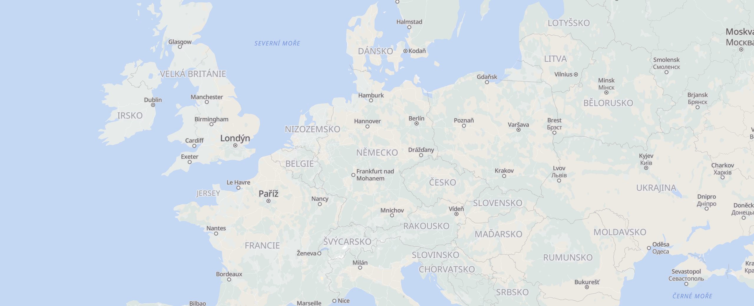Německo cities map