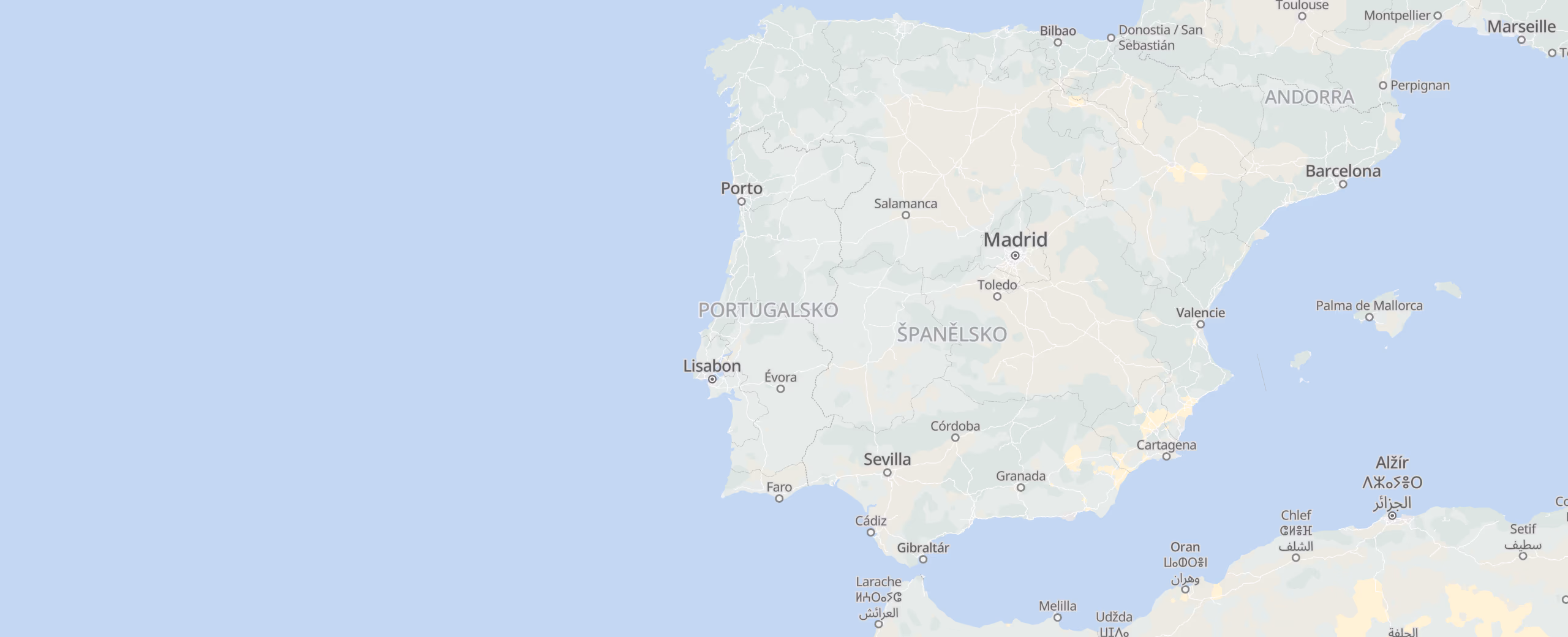 Portugalsko cities map