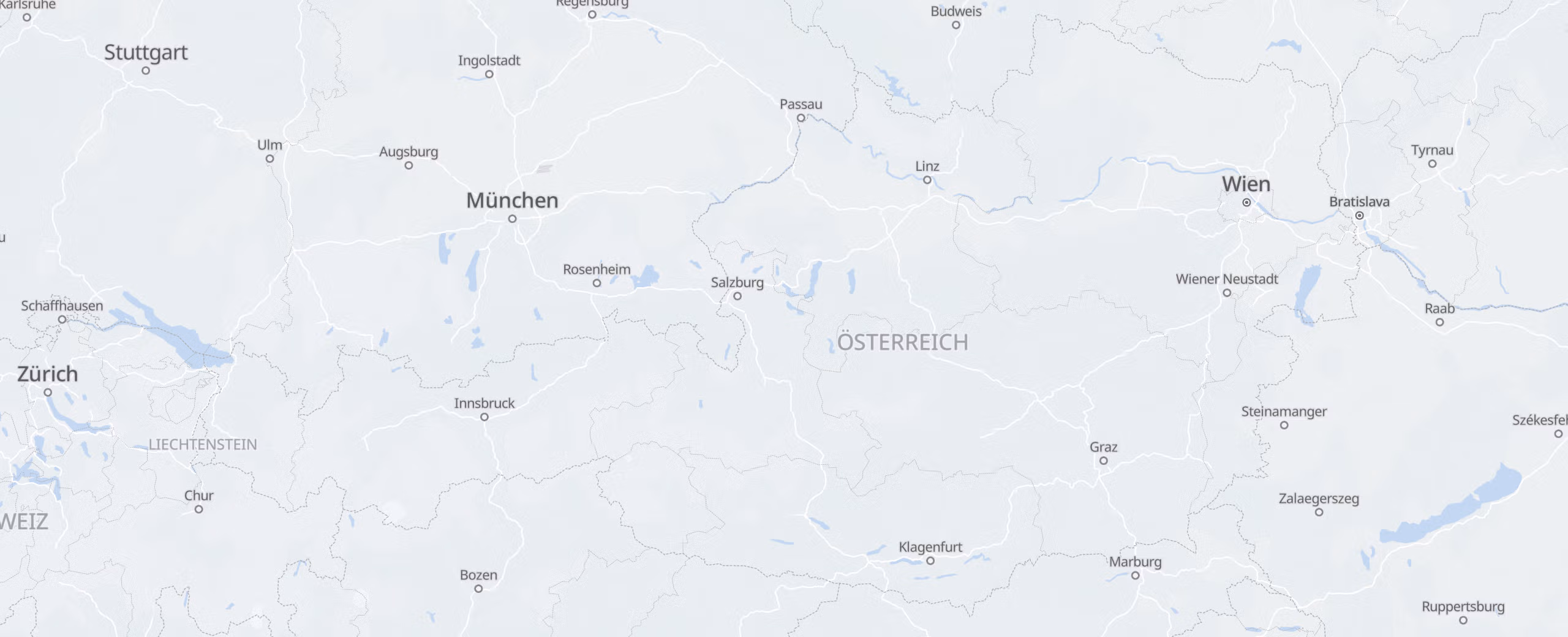 Österreich cities map