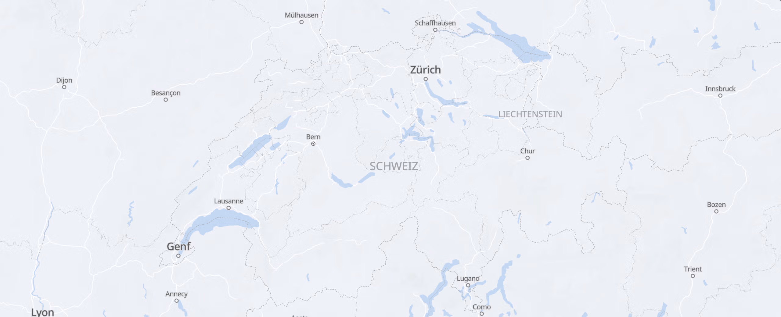 Schweiz cities map