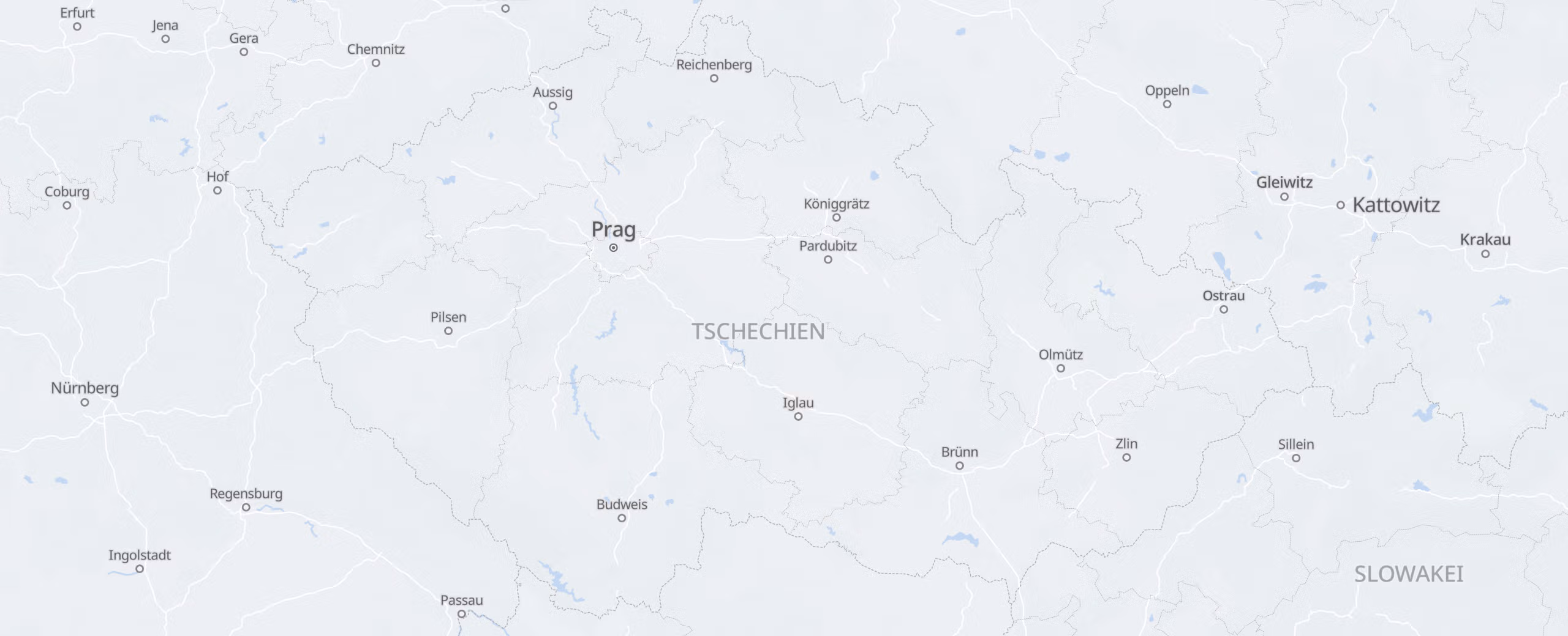 Tschechien cities map