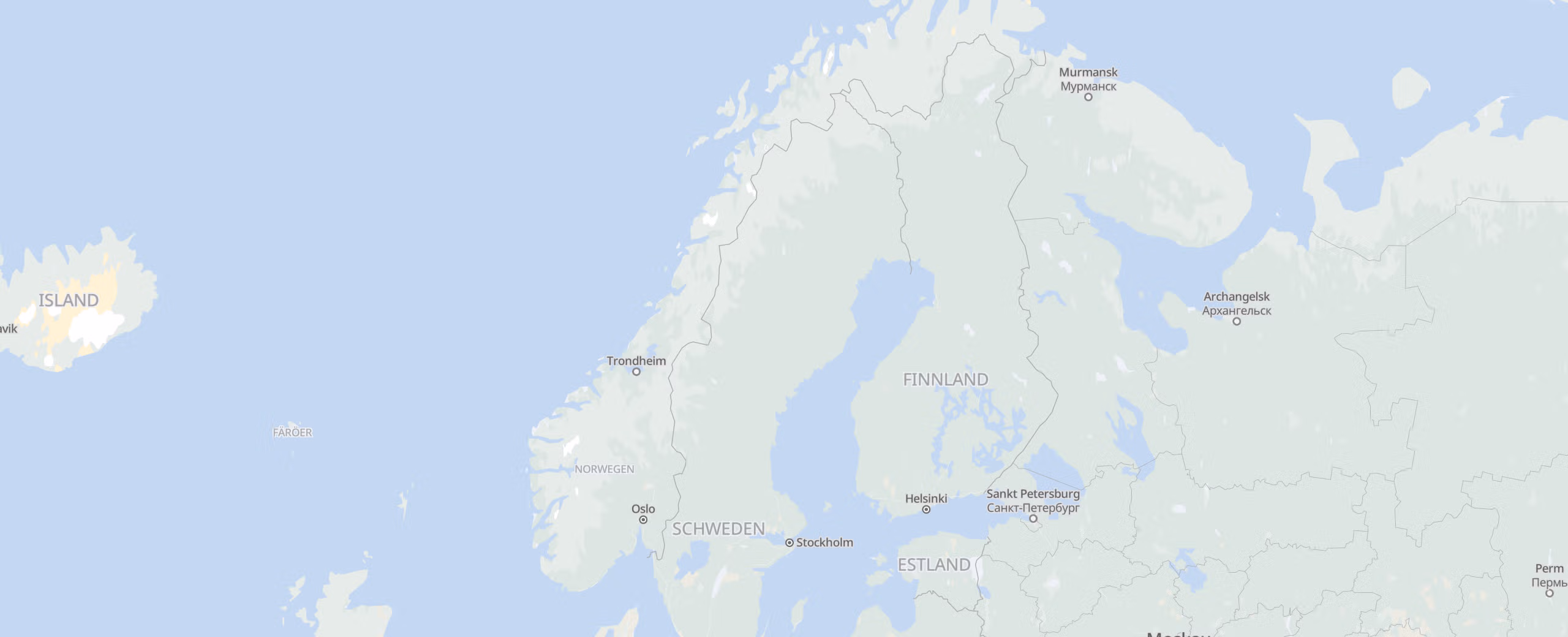Norwegen cities map