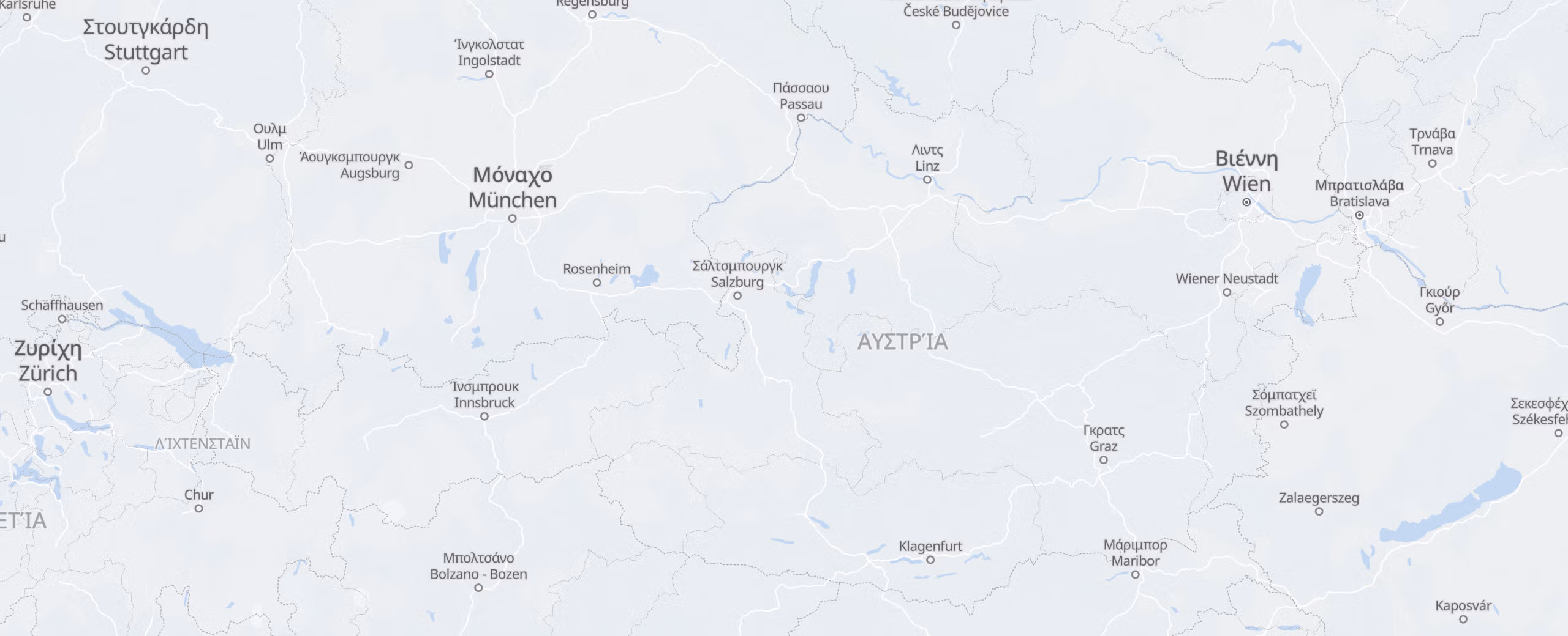 Αυστρία cities map