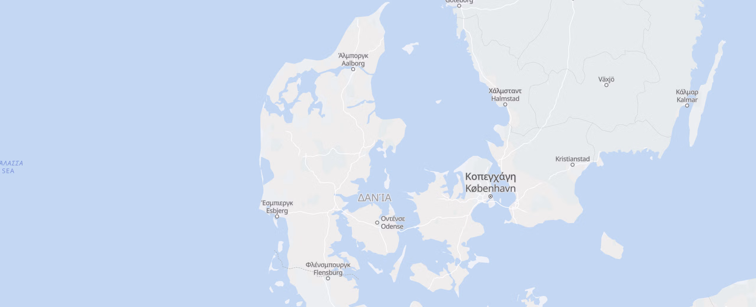 Δανία cities map