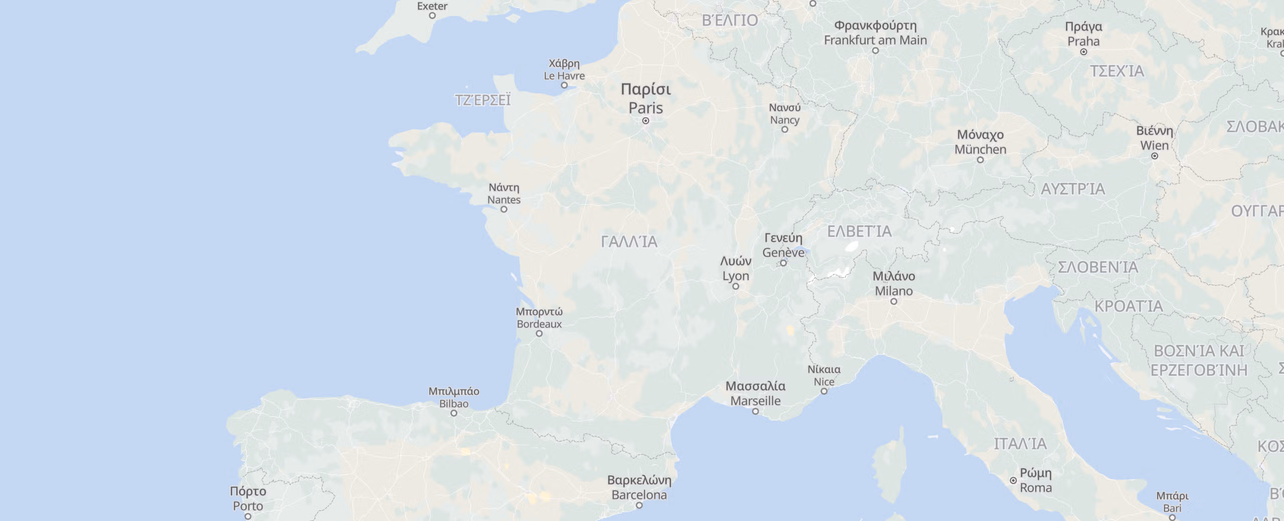 Γαλλία cities map