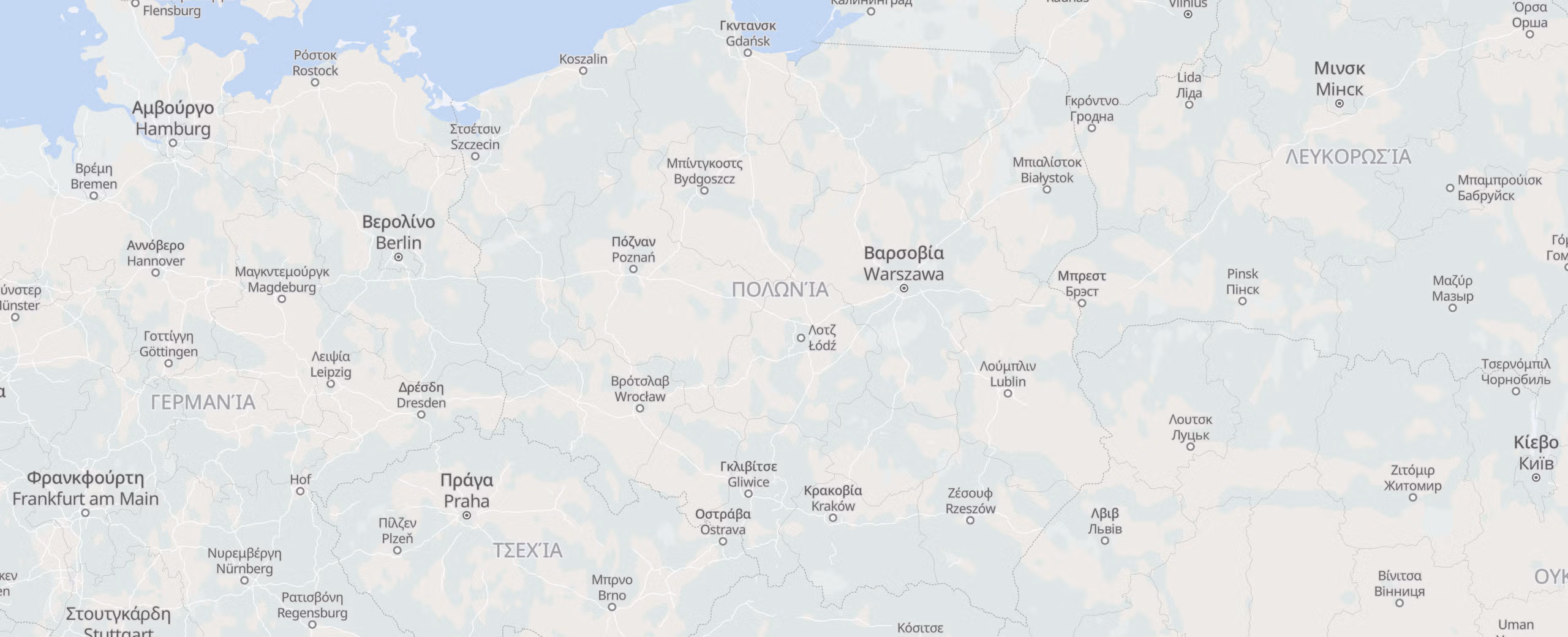 Πολωνία cities map