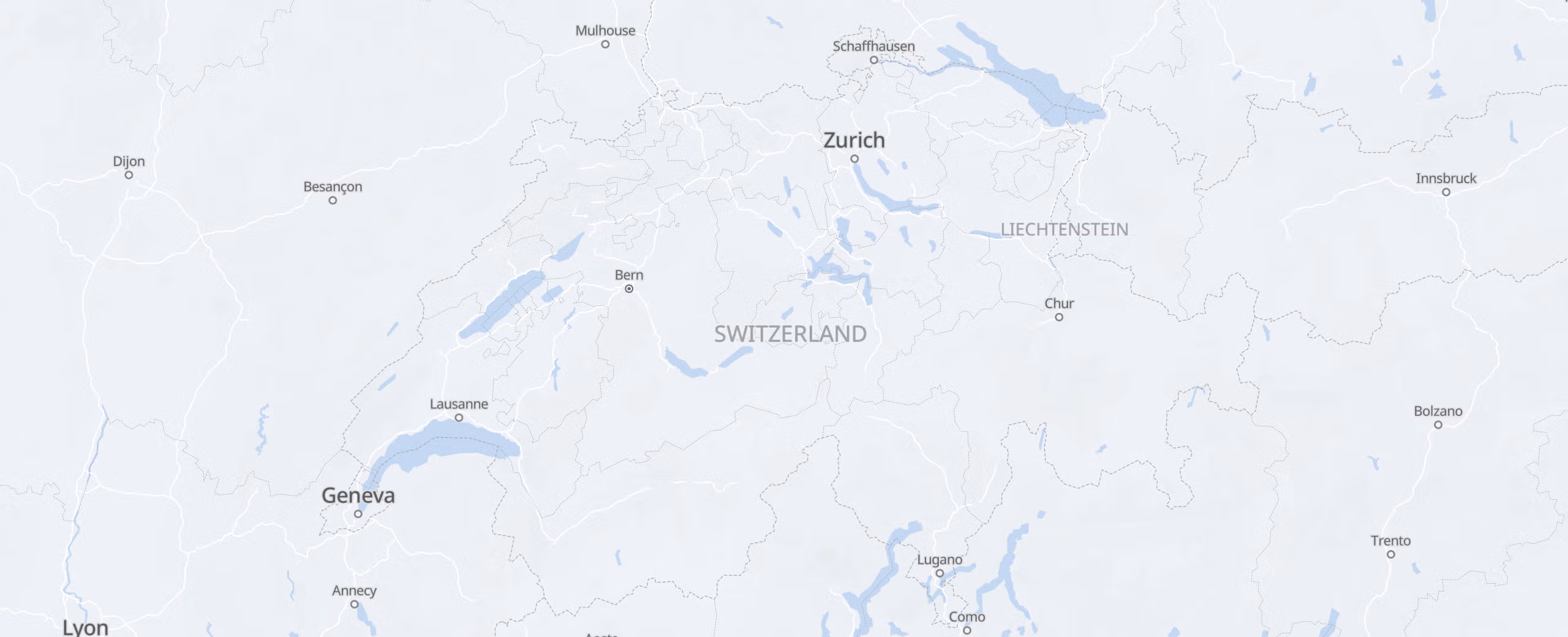 Switzerland cities map