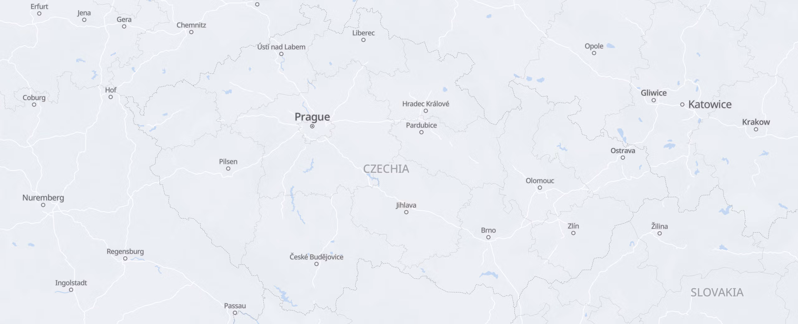 Czech Republic cities map