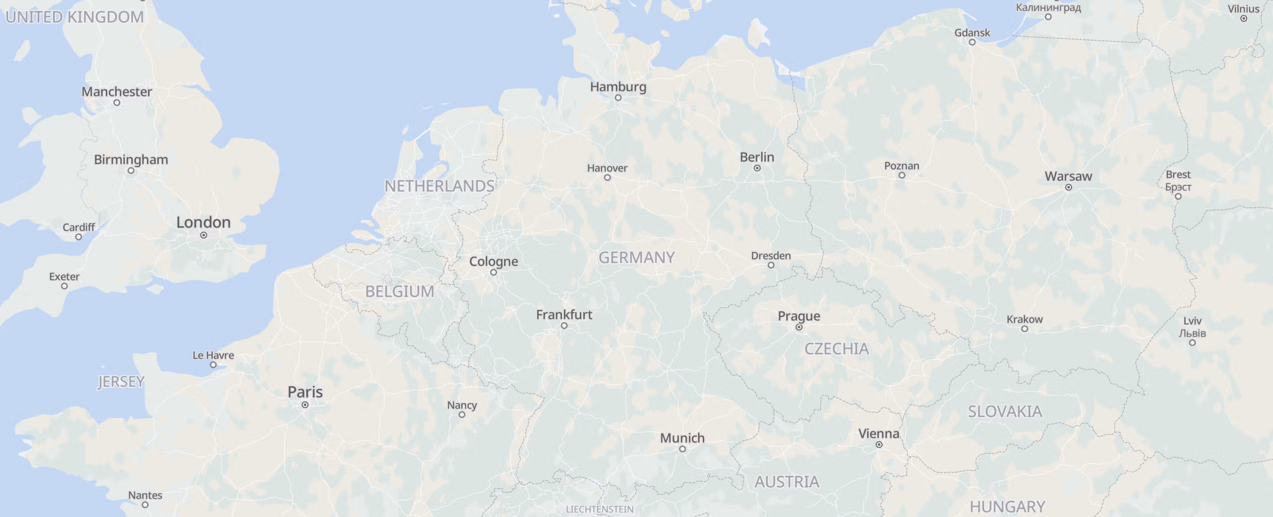 Germany cities map