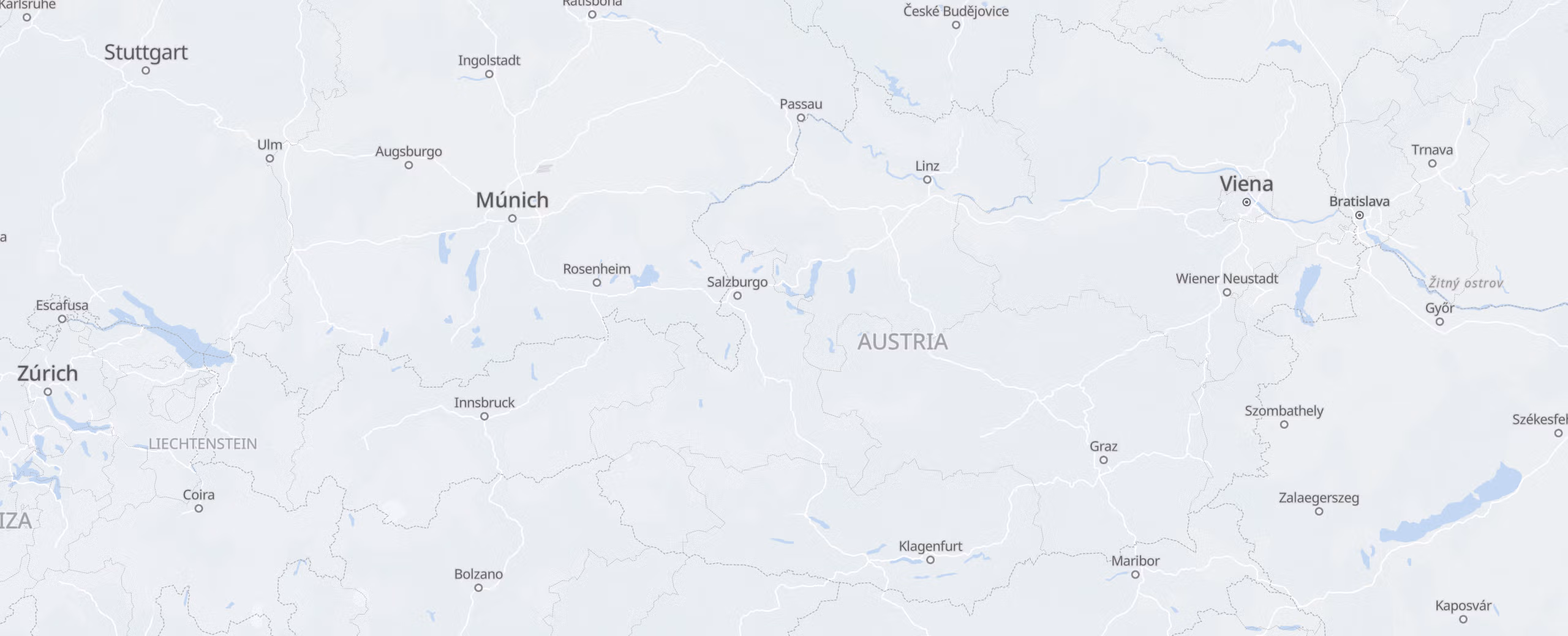 Austria cities map