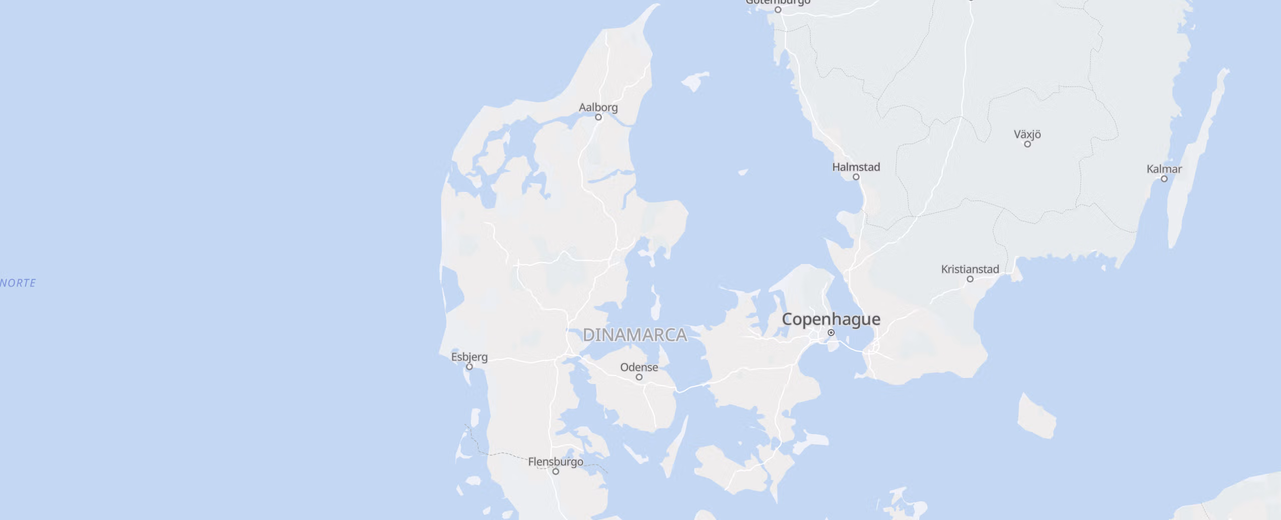 Dinamarca cities map