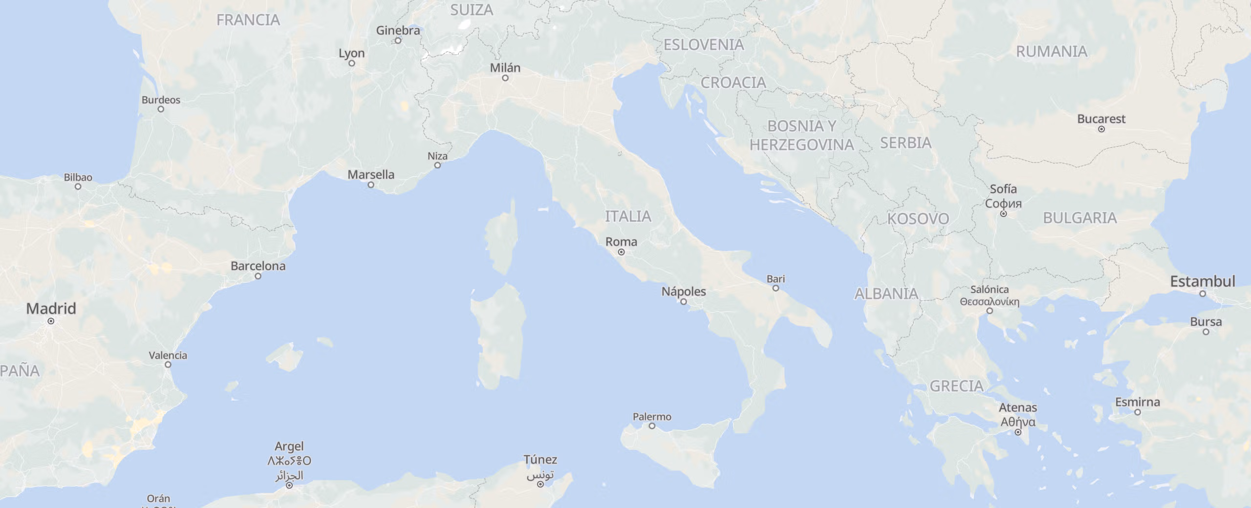 Italia cities map