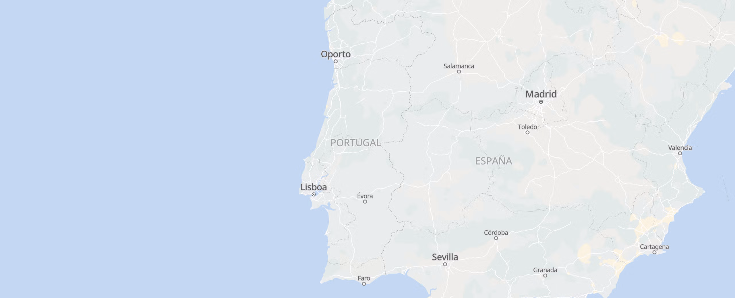 Portugal cities map