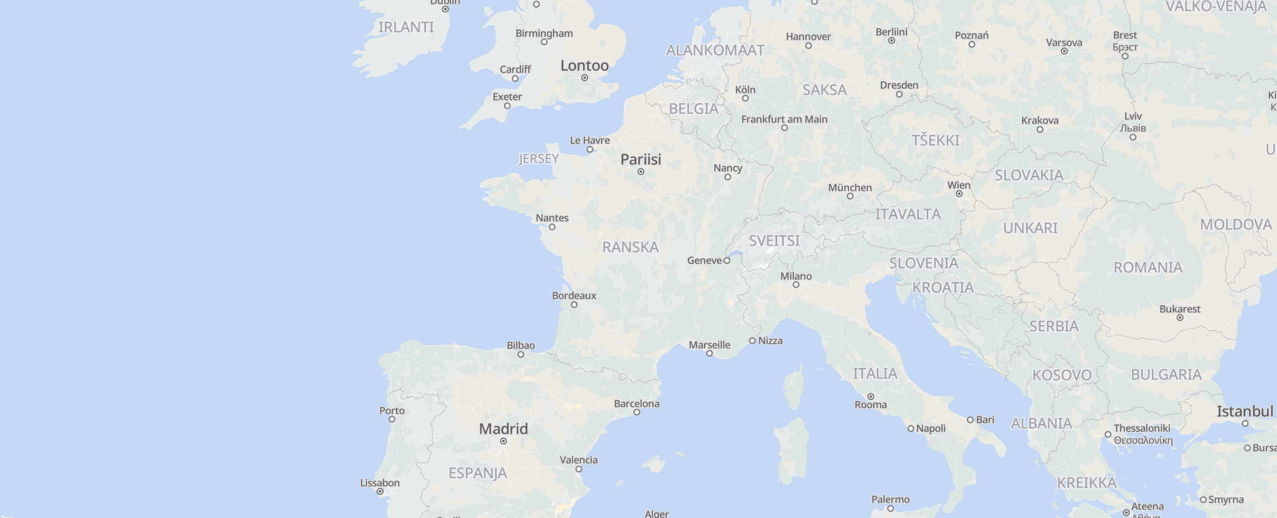 Ranska cities map