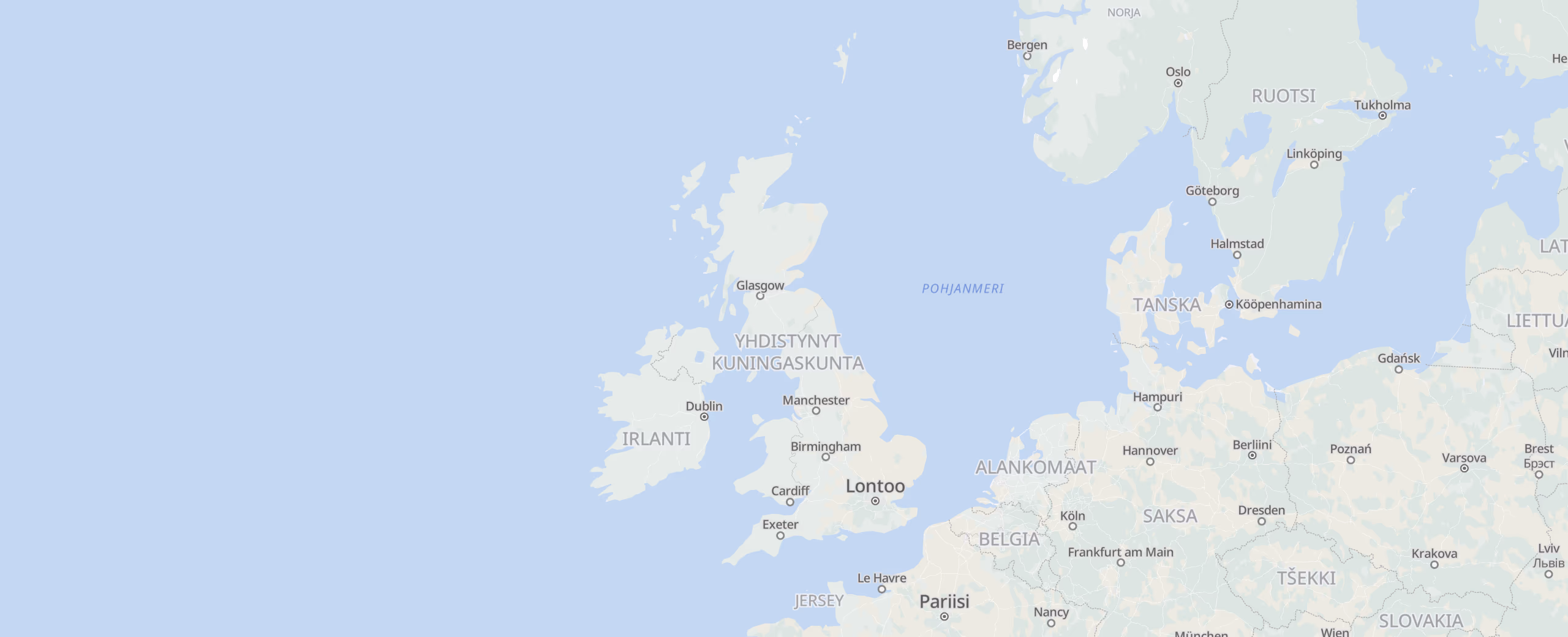 Yhdistynyt kuningaskunta cities map