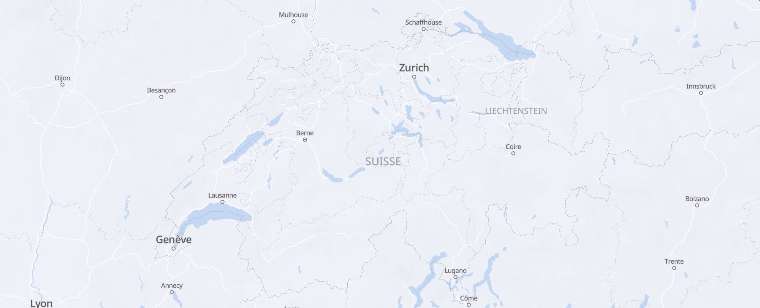 Suisse cities map