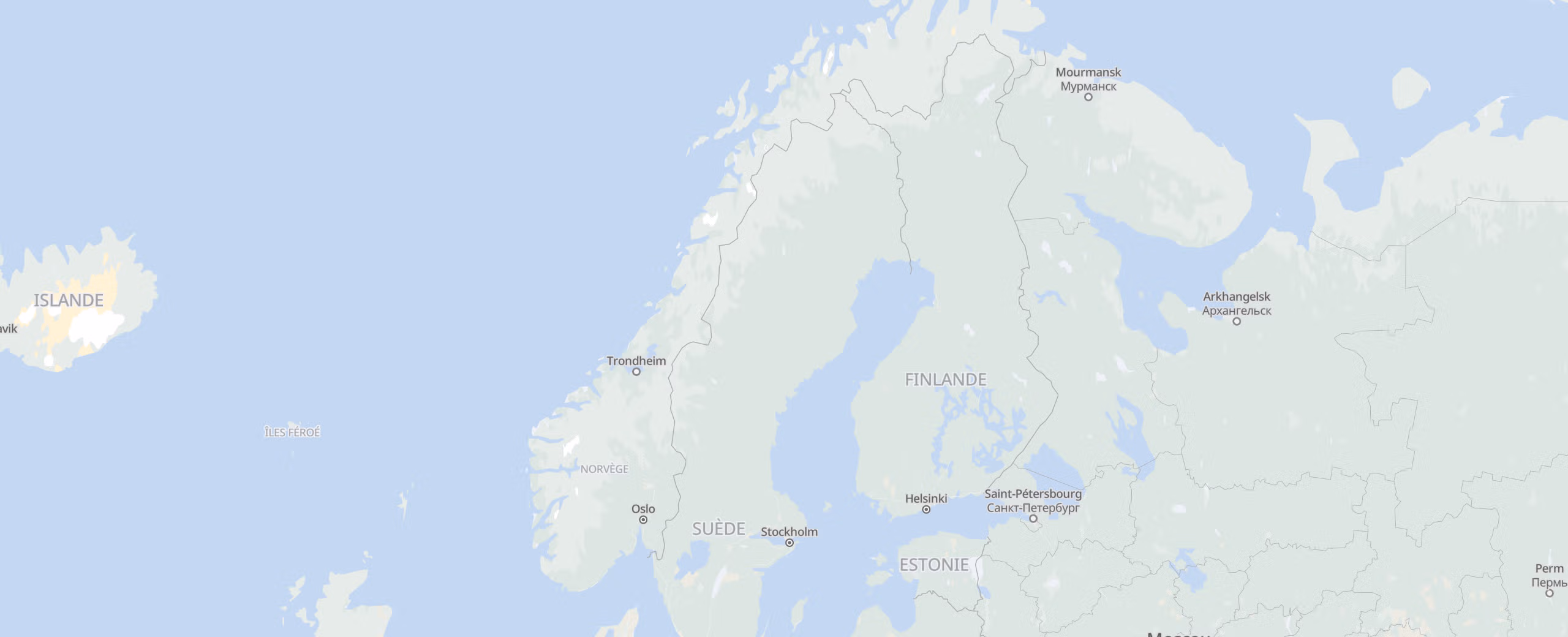 Norvège cities map