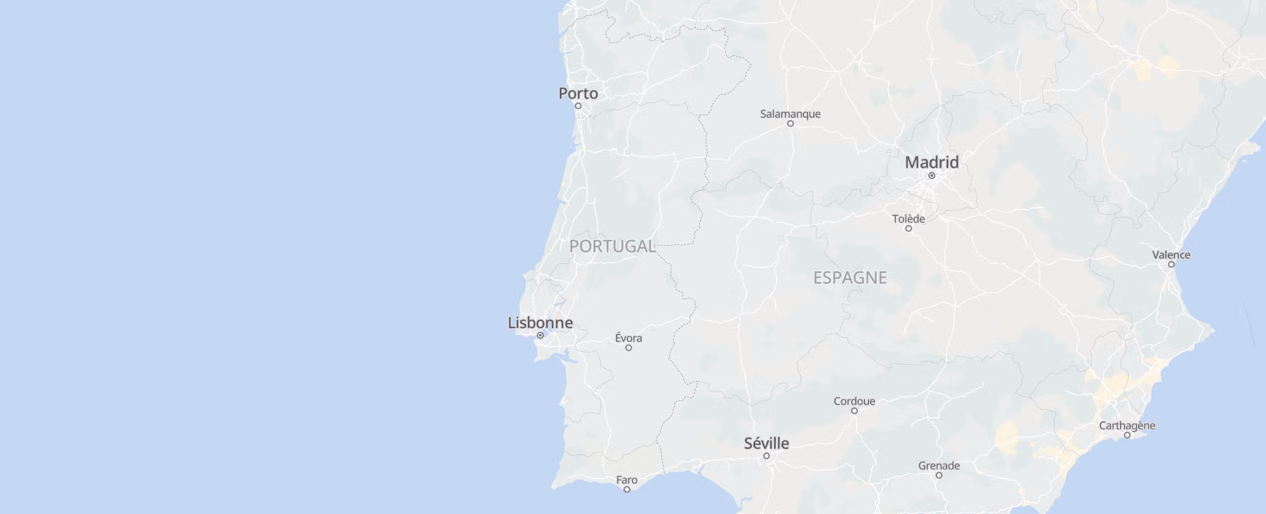 Portugal cities map