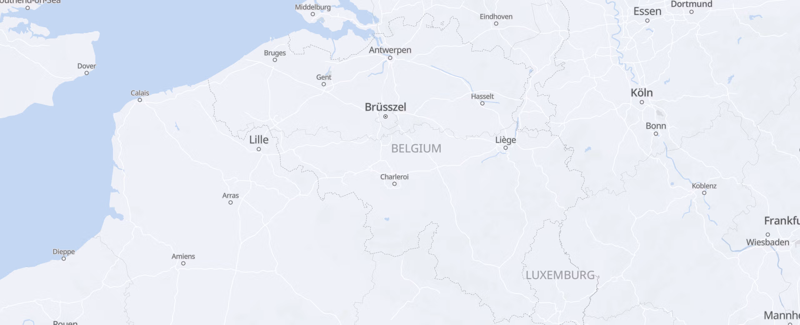 Belgium cities map