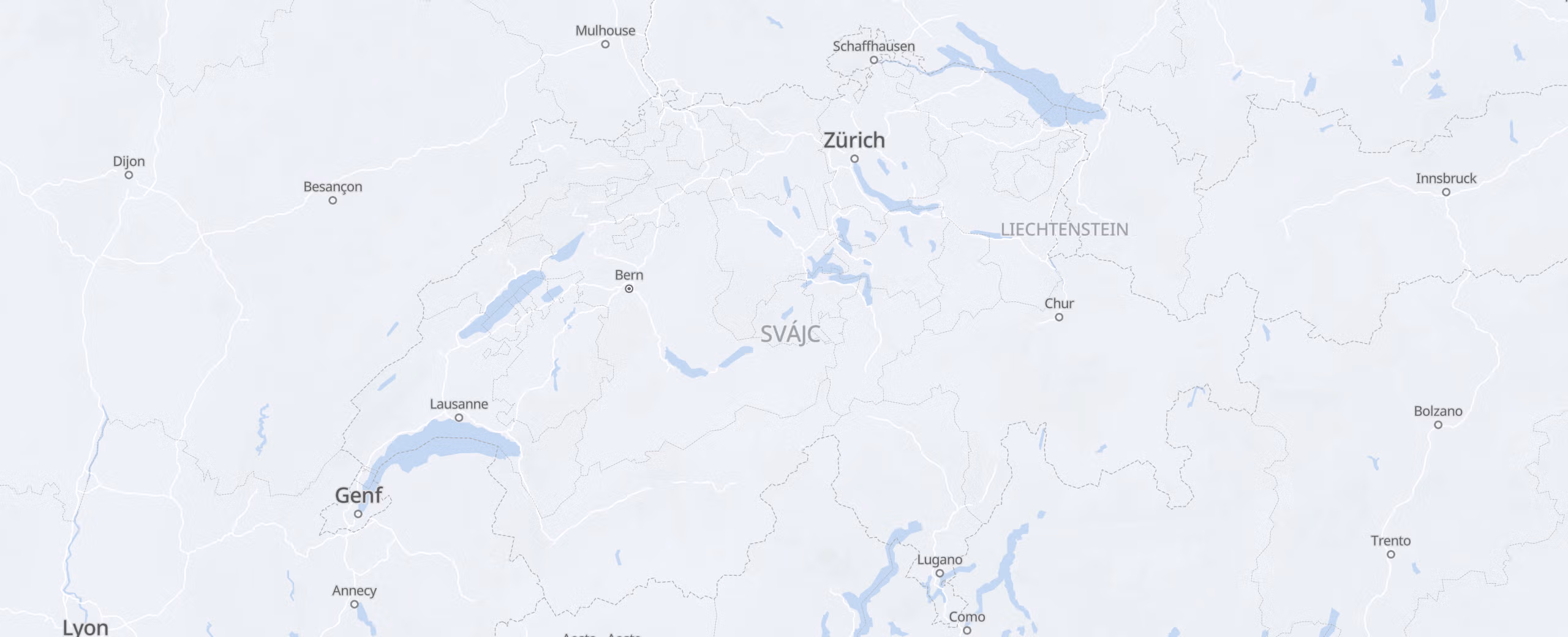 Svájc cities map