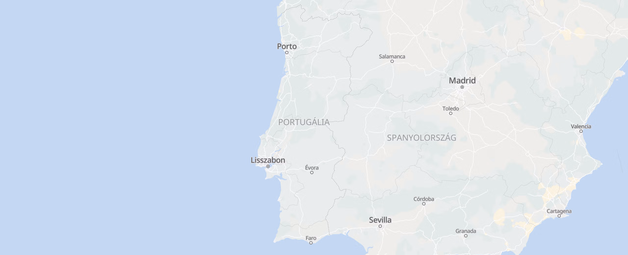 Portugália cities map