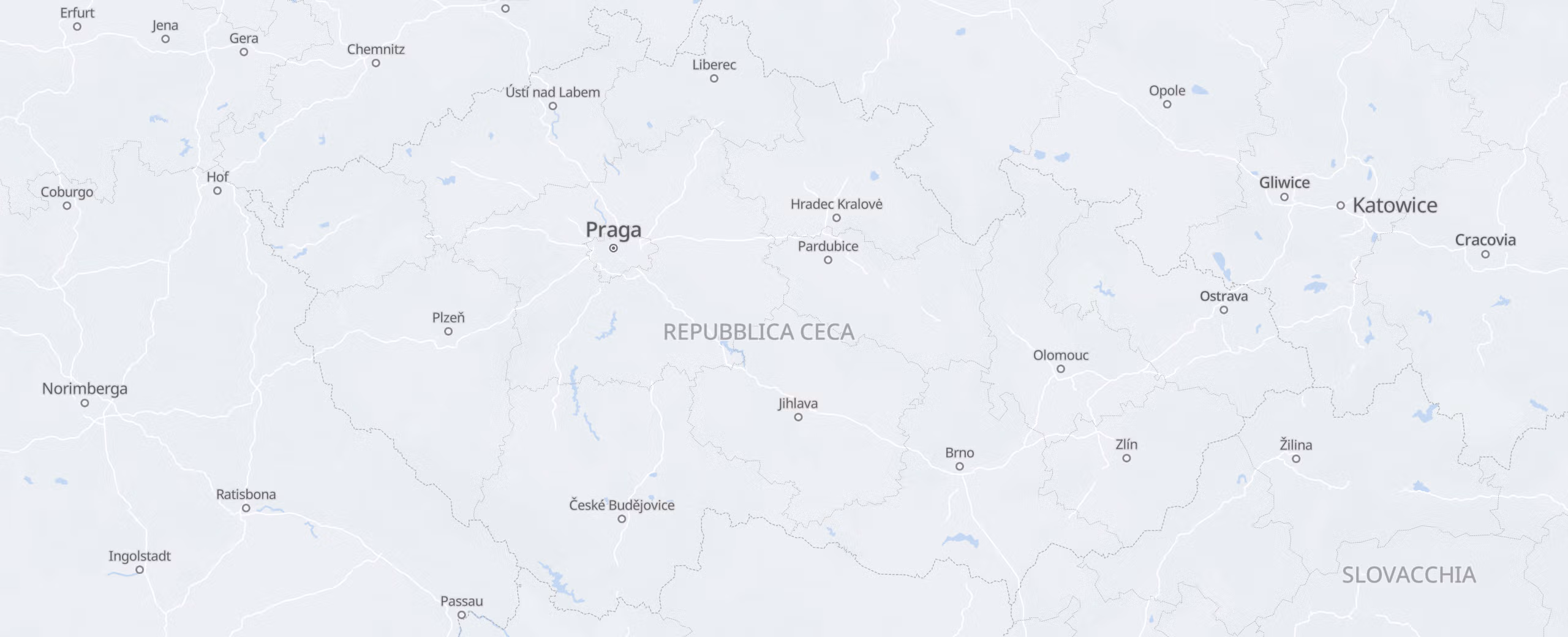Repubblica Ceca cities map