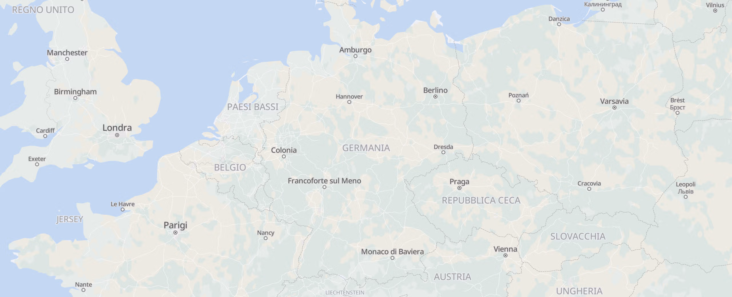Germania cities map