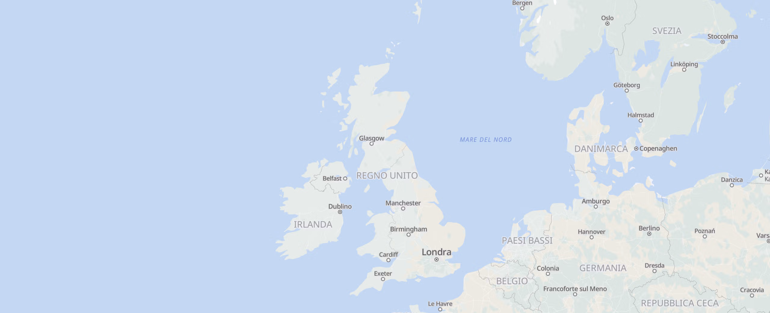 Regno Unito cities map