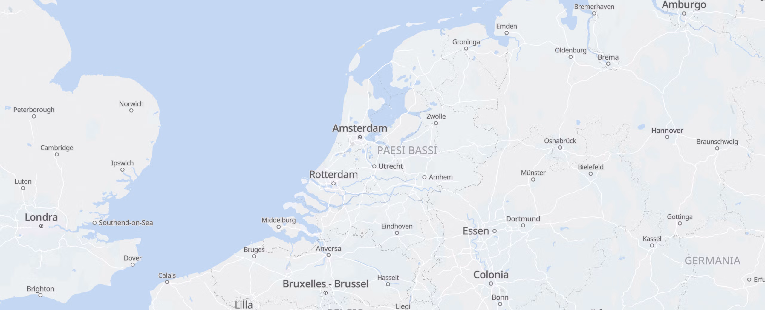Paesi Bassi cities map