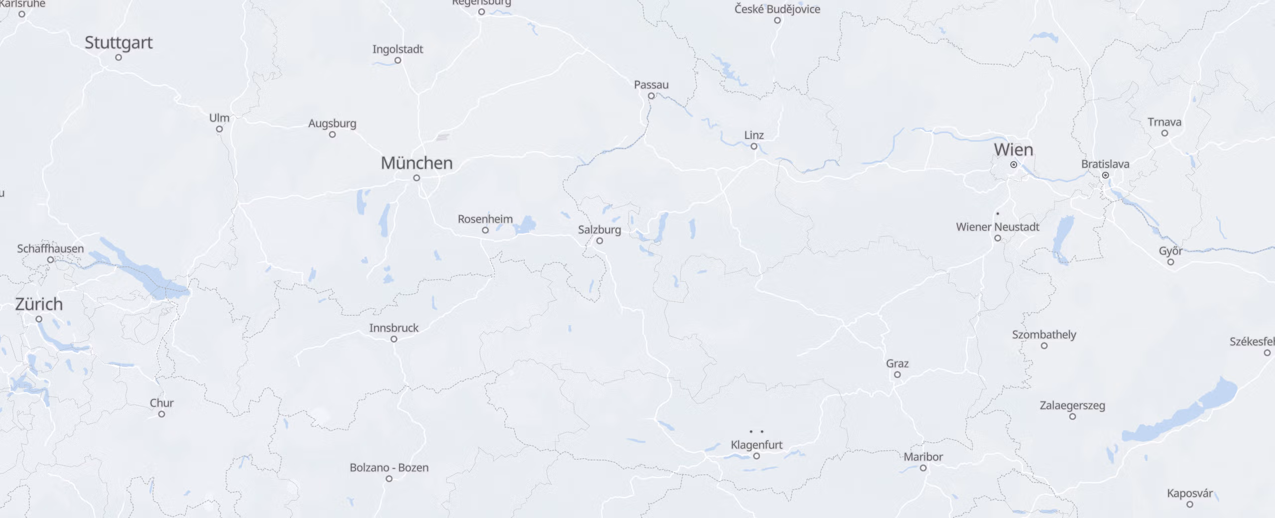 オーストリア cities map