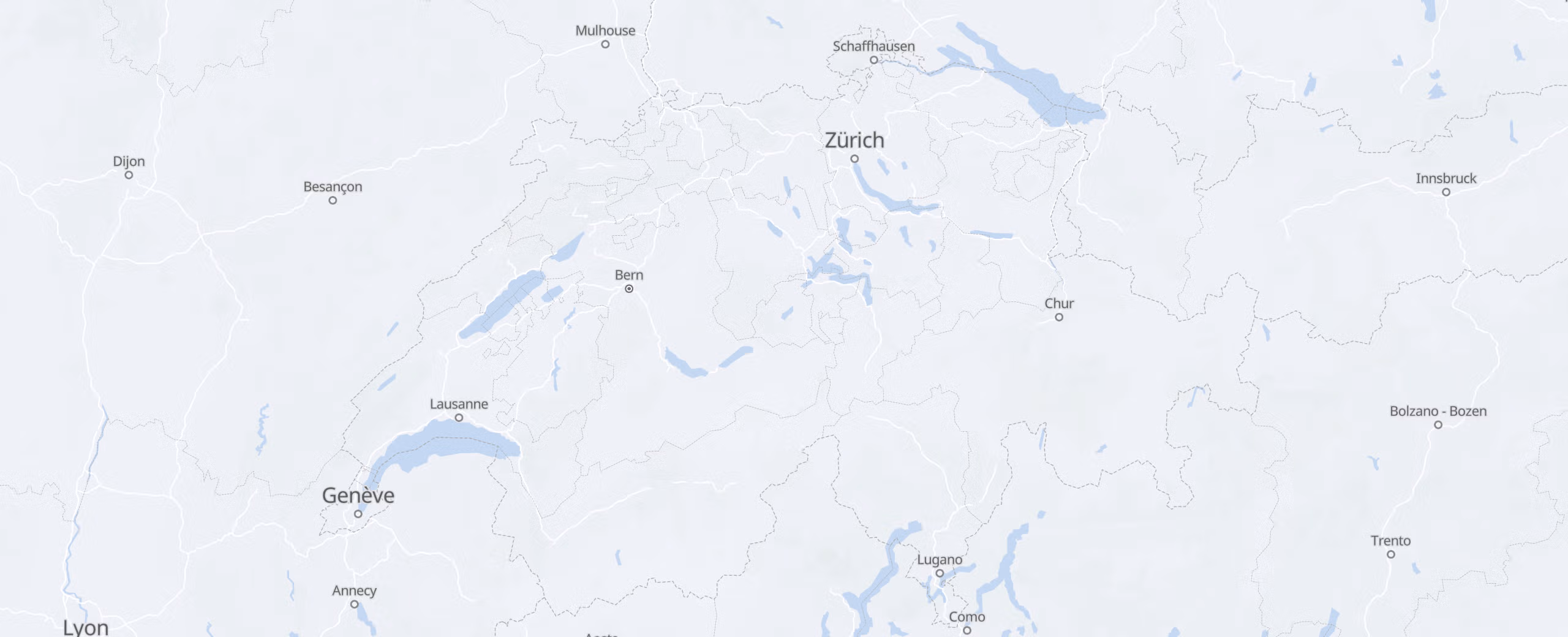 スイス cities map