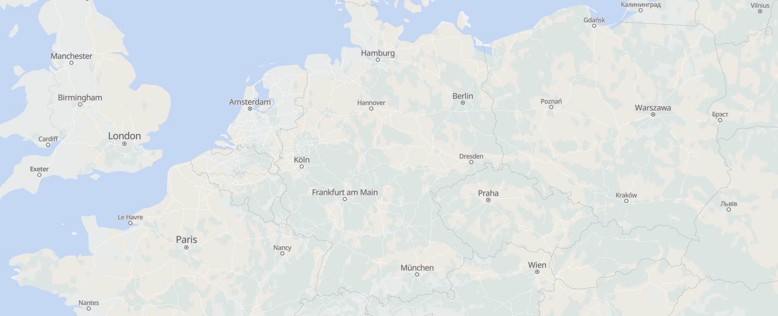ドイツ cities map