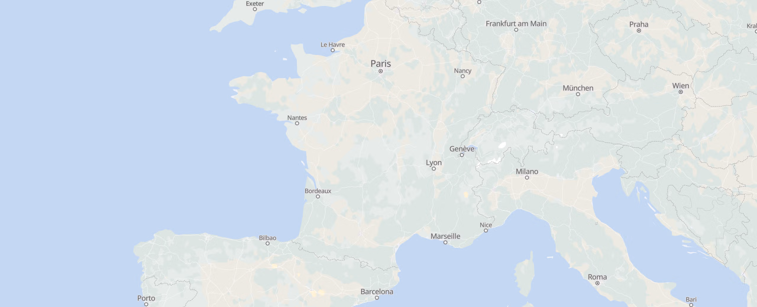 フランス cities map