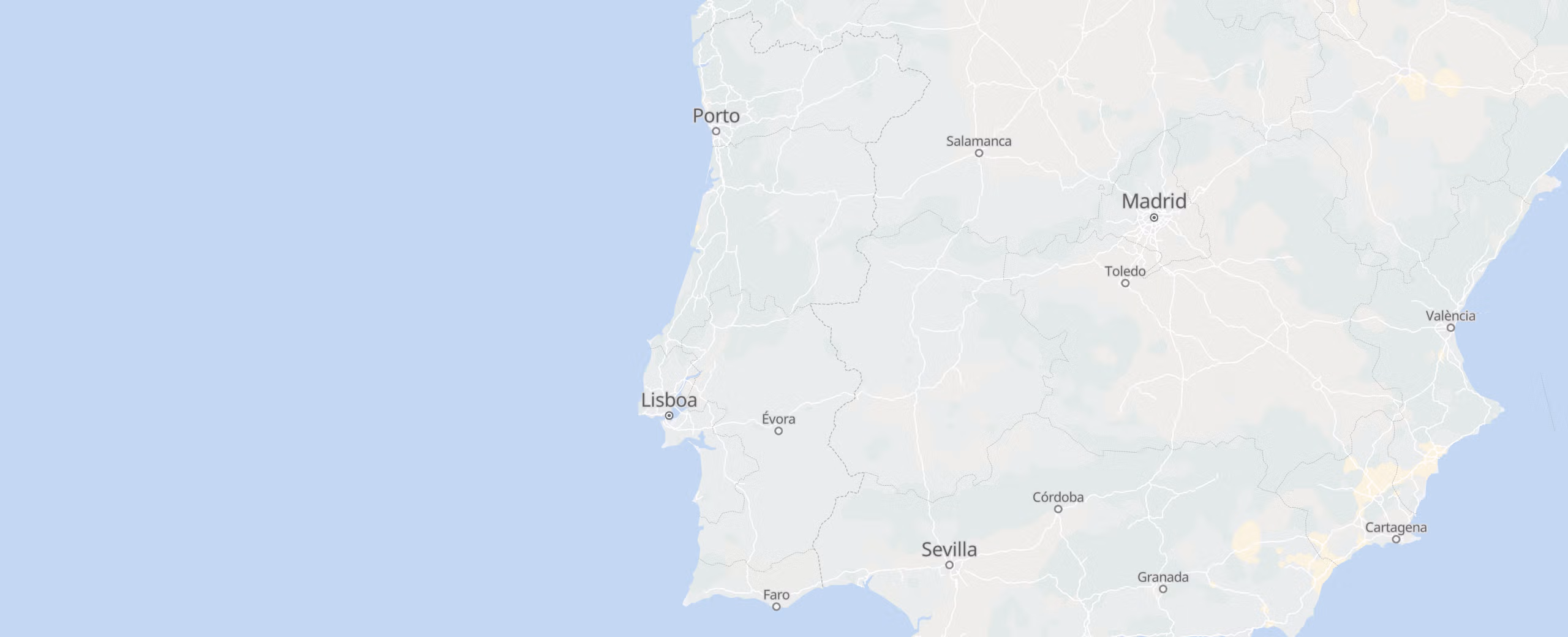 ポルトガル cities map