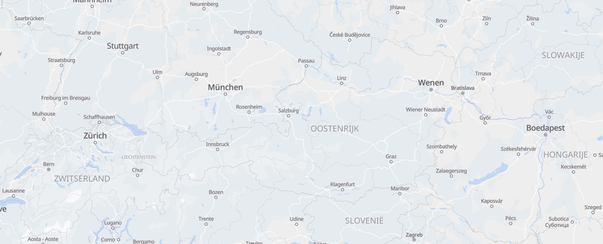 Oostenrijk cities map