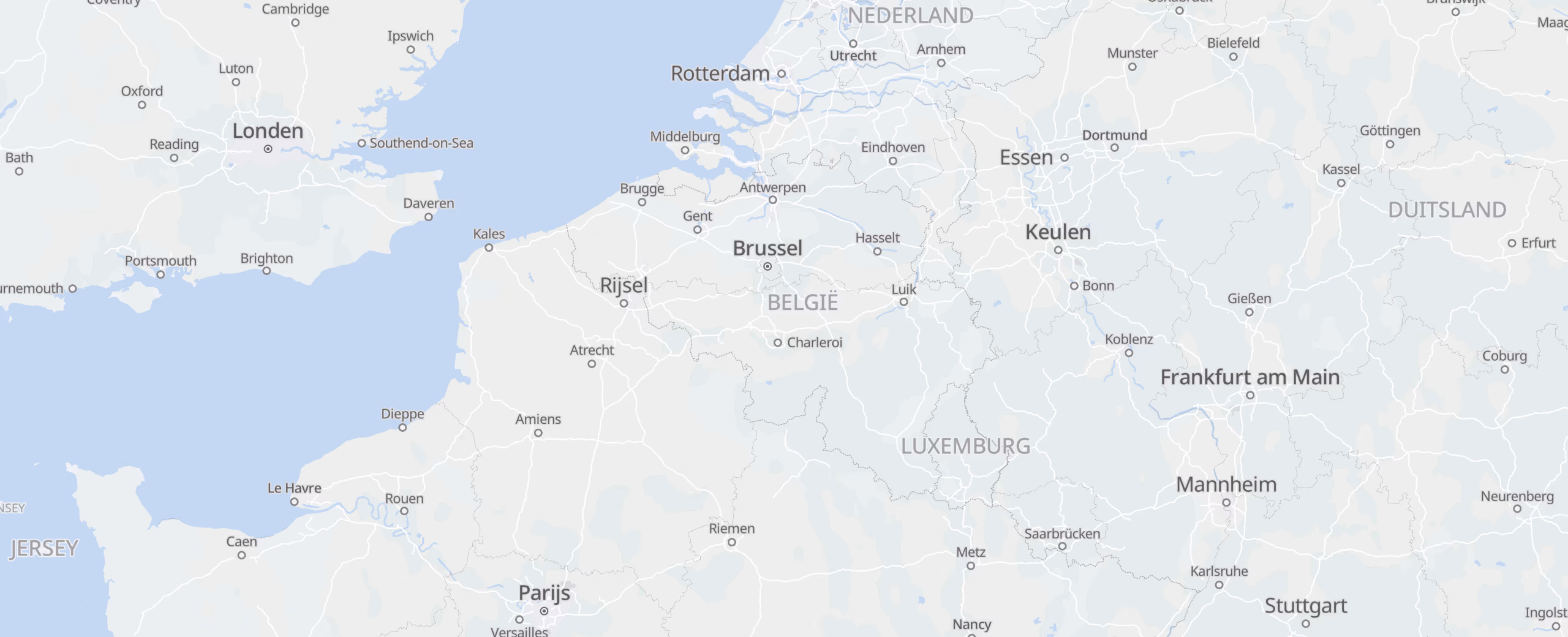 België cities map
