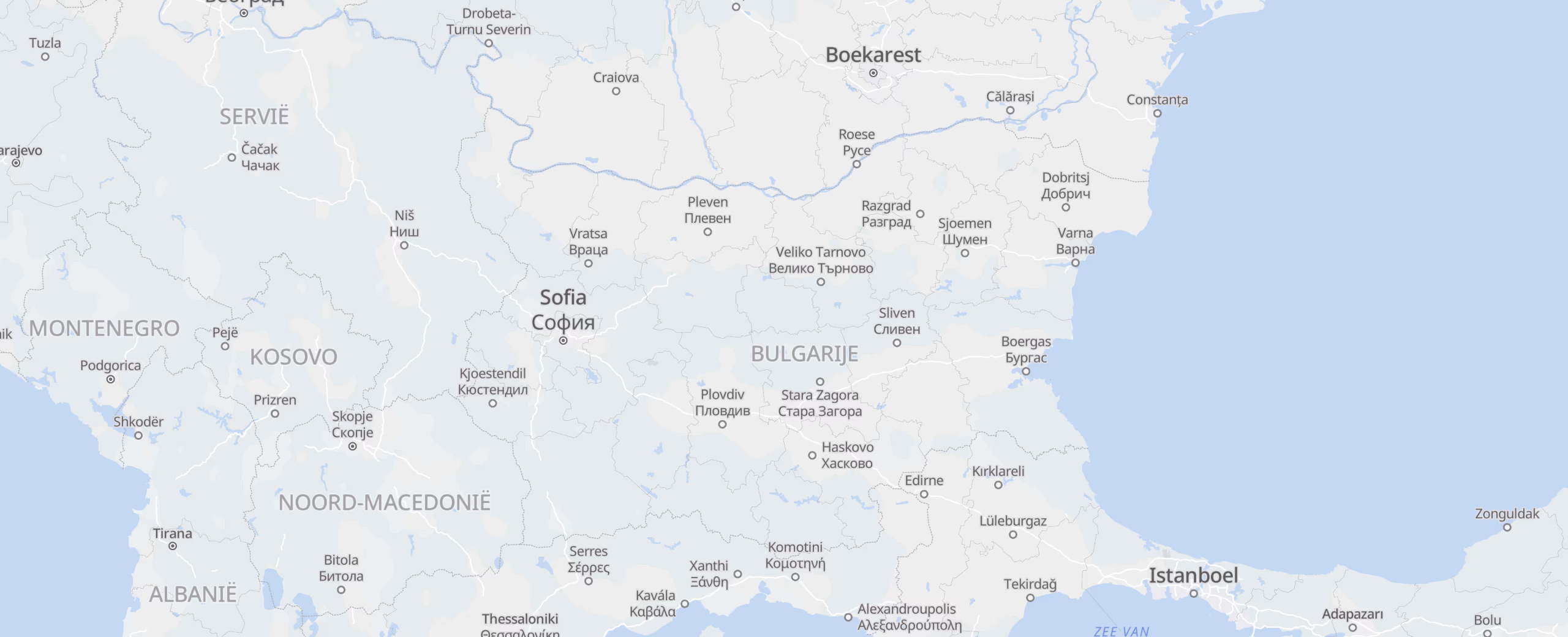 Bulgarije cities map