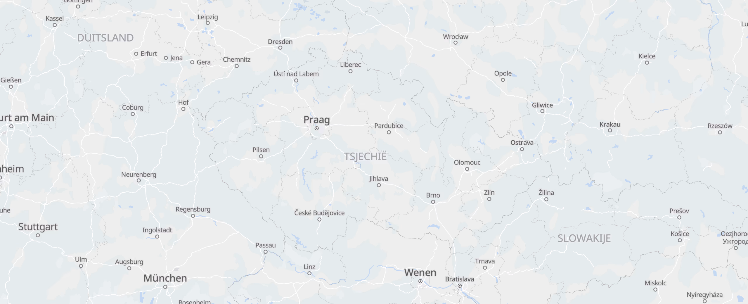 Tsjechische Republiek cities map