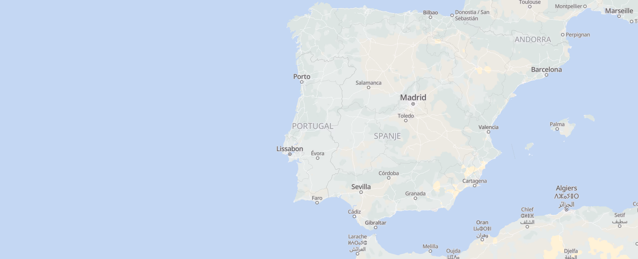 Portugal cities map