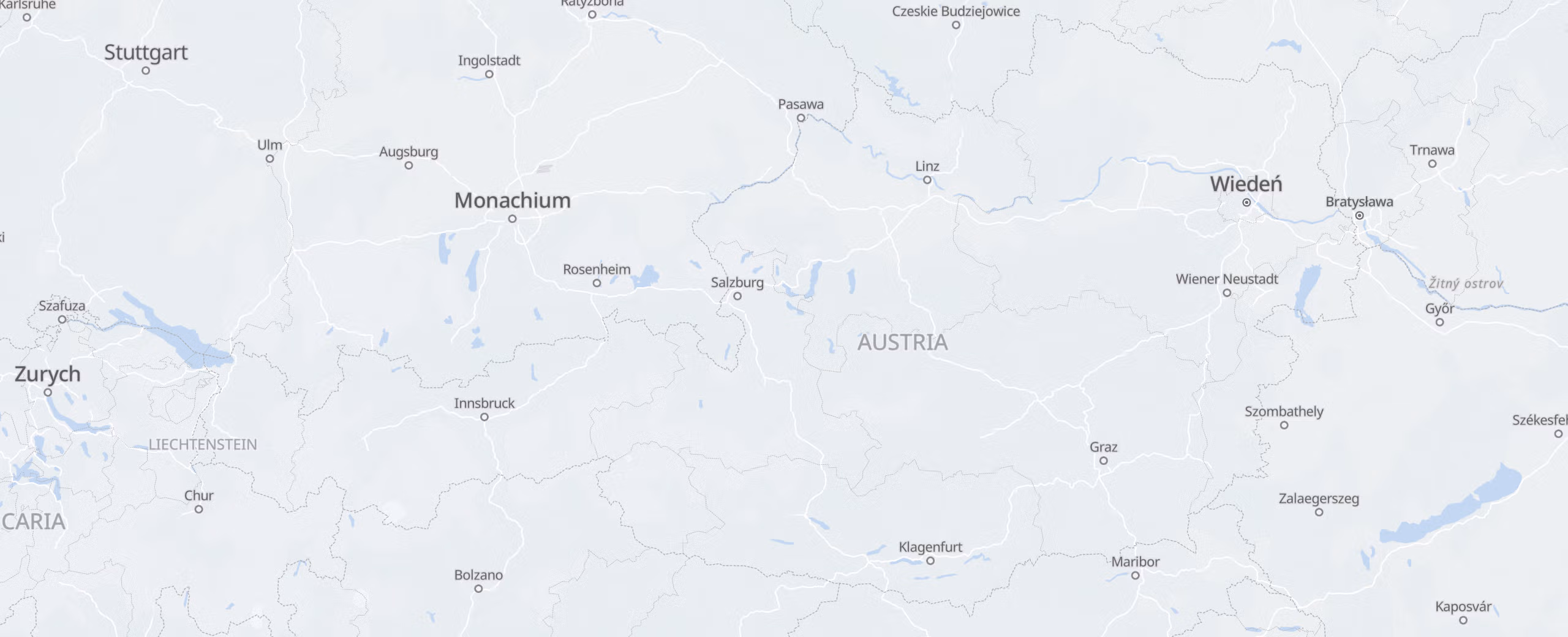 Austria cities map