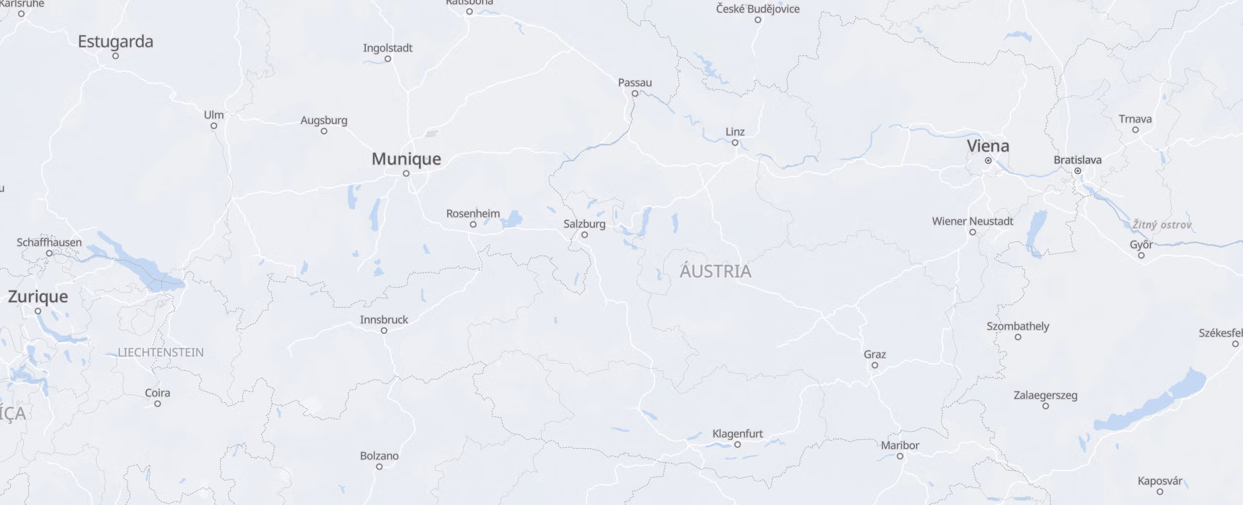 Áustria cities map