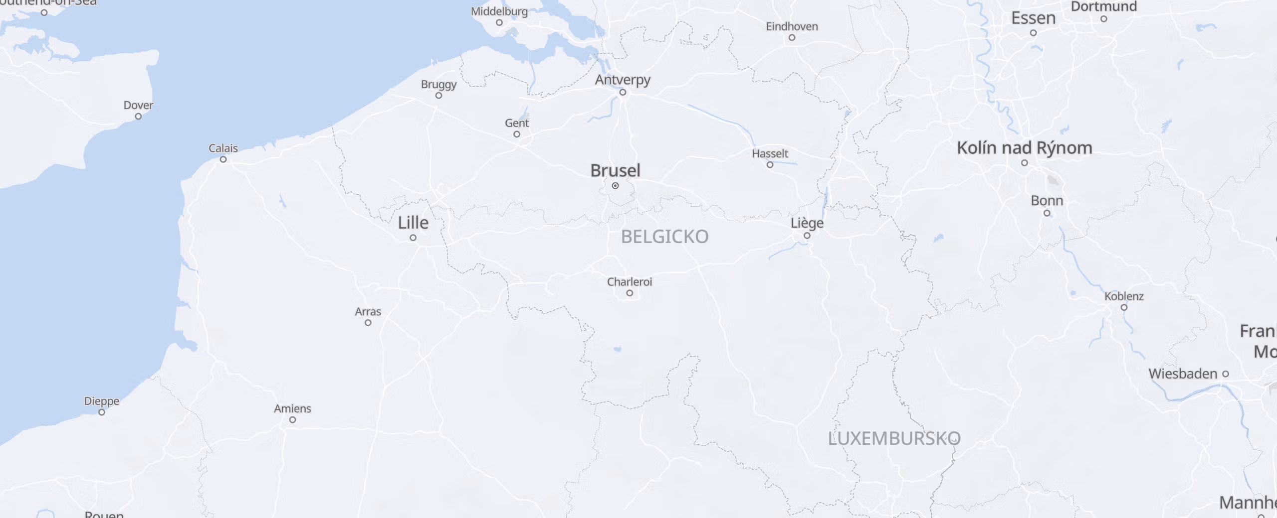 Belgicko cities map
