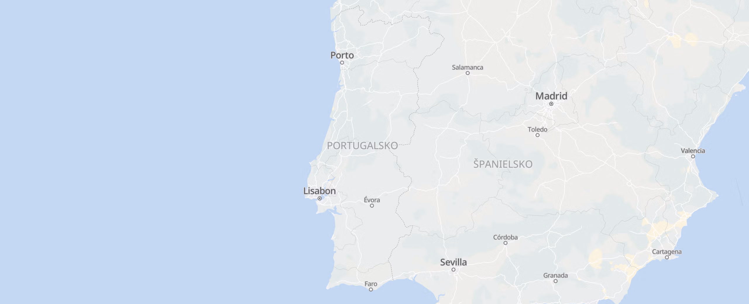 Portugalsko cities map