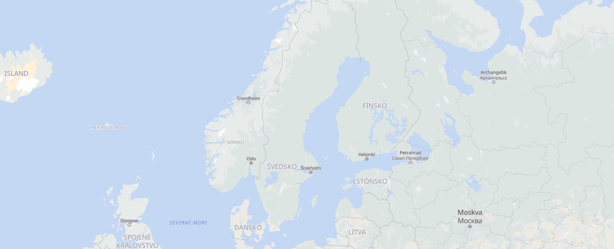 Švédsko cities map