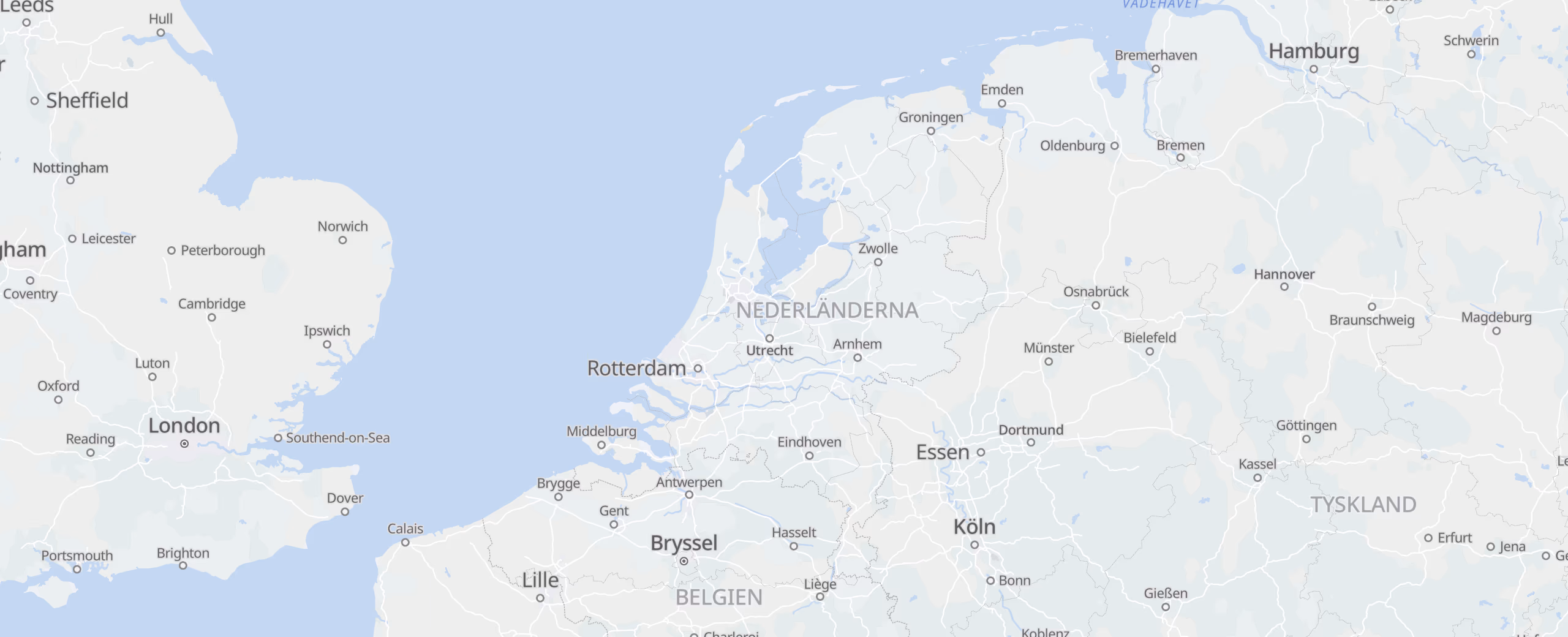 Nederländerna cities map