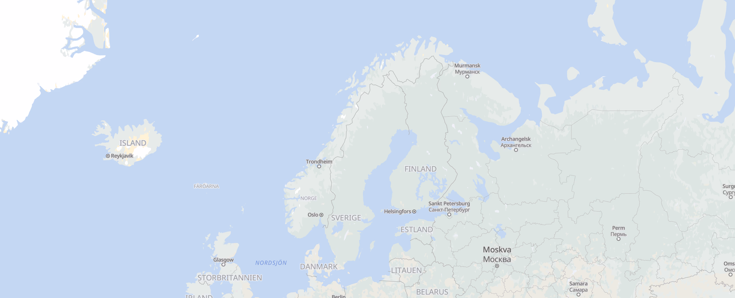 Norge cities map