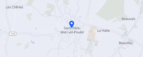 La route du fort CMB - Saint-Père-Marc-en-Poulet